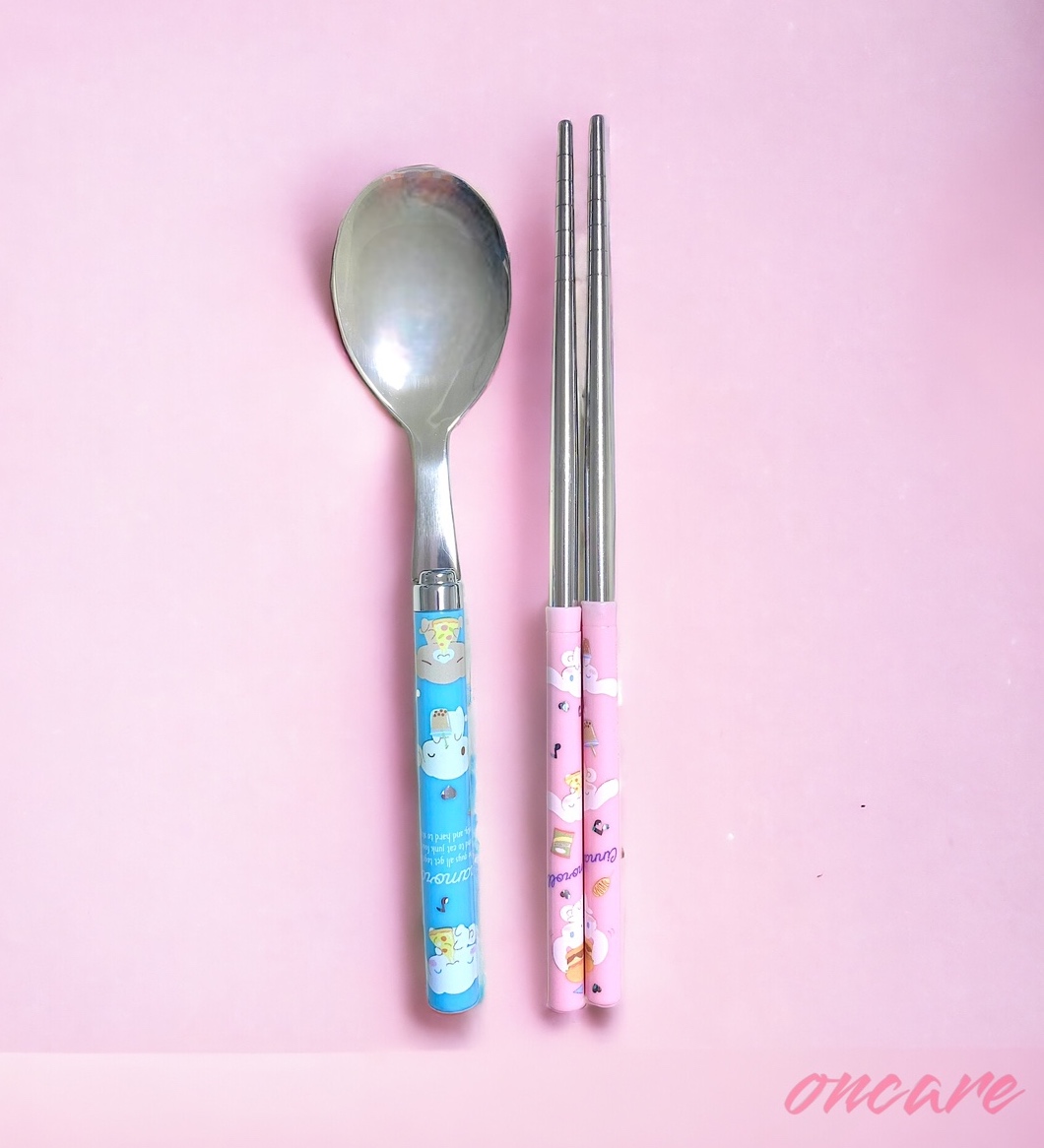 산리오 수저세트 어린이 젓가락 수저 시나모롤