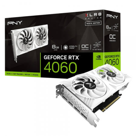 [중고][중고] PNY XLR8 지포스 RTX 4060 VERTO OC D6 8GB Dual White Edition