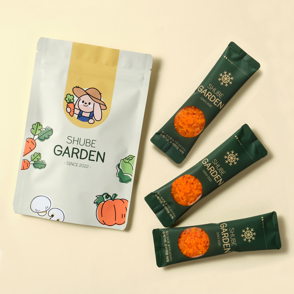 간편하고 위생적인 스틱 다진 야채 채소 토핑 재료 죽 큐브 당근 1단계 제품 이미지