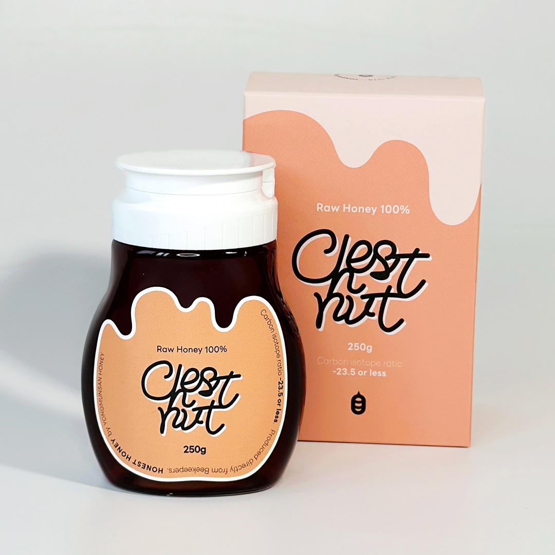 로우허니 체스트넛 밤꿀 (250g) 튜브꿀 자연산 국산 천연 벌꿀 100% - 상세 이미지 3