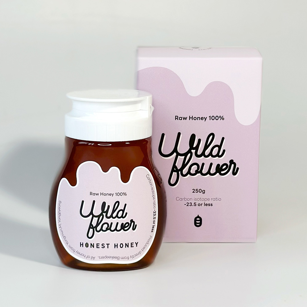 로우허니 튜브꿀 와일드 야생화꿀 (250g) 자연산 국산 천연 벌꿀 100% - 상세 이미지 5