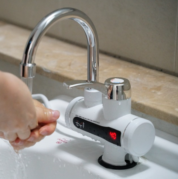 전기 순간온수기 싱크대 화장실 세면대 수도꼭지 미니 소형 싱크원홀 가로형 제품 이미지