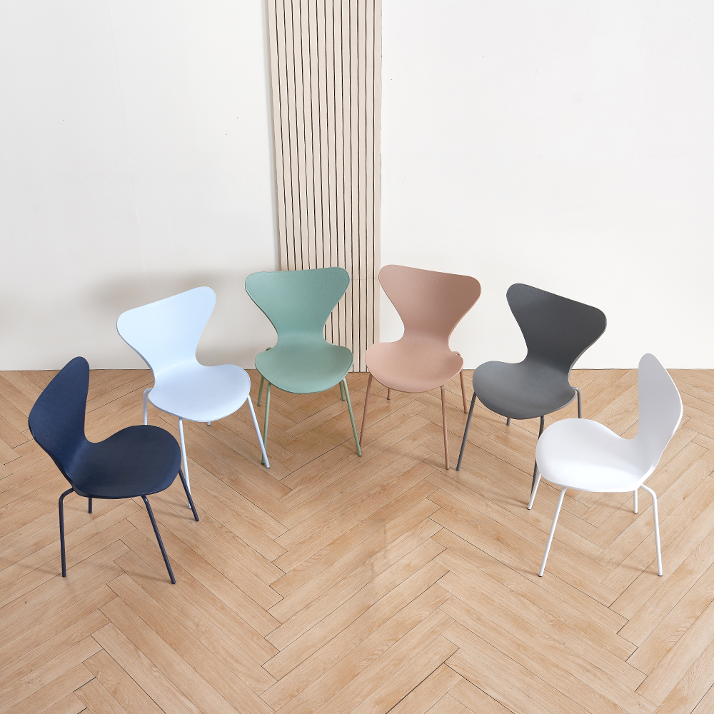 카페 플라스틱 의자 커피숍 세븐체어 인테리어 디자인 체어