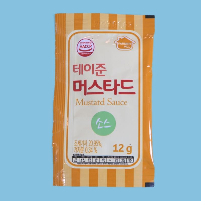태원식품 일회용소스 테이준 머스타드소스 12g 250매 - 상세 이미지 2