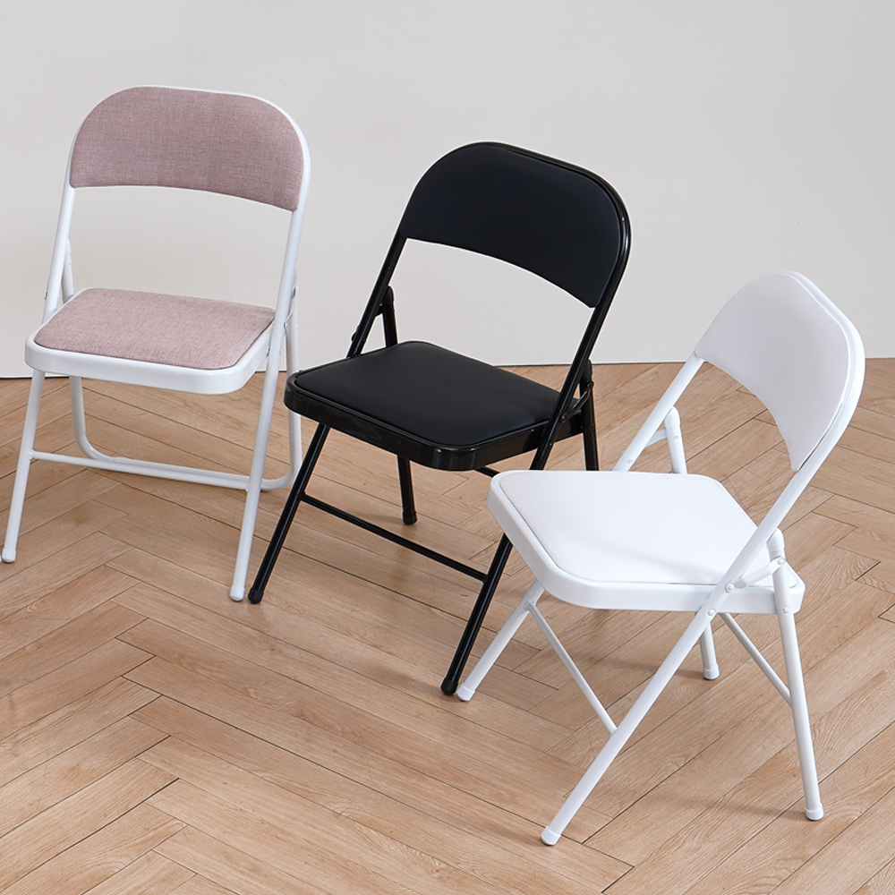 접의자 철제 다용도 체어 간이 교회 학원 사무용 행사용 접는 접이식 의자 - 상세 이미지 2