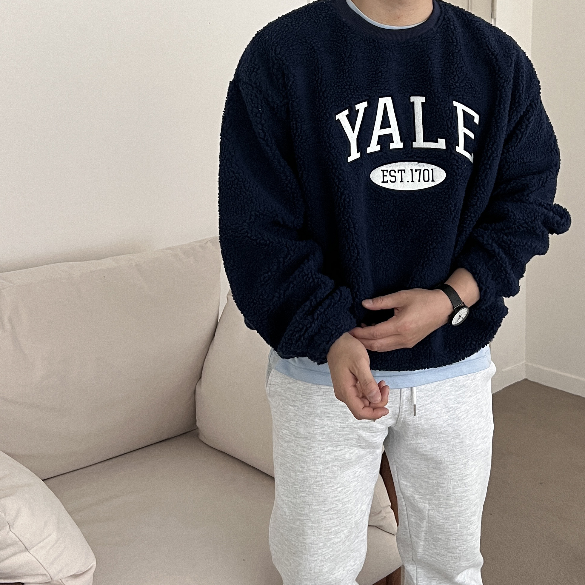 예일맨투맨 양털맨투맨 뽀글이맨투맨 이미지 4