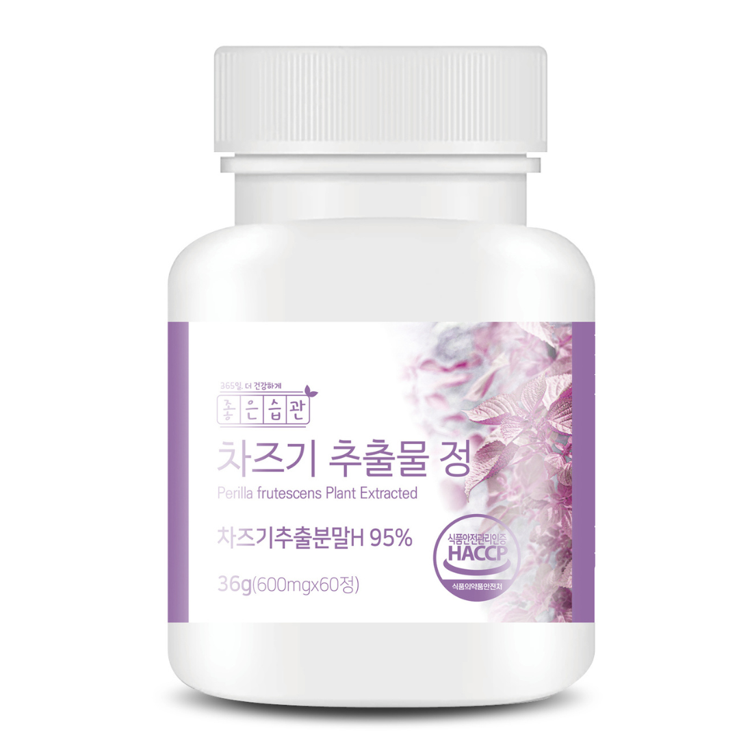 좋은습관 차조기 차즈기 추출물 60정 국내산 결명자 루테올린 자소엽 - 상품 이미지