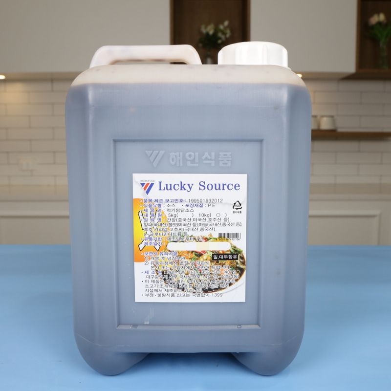 해인식품 럭키 찜닭소스 매운맛 10KG 찜닭양념 - 상품 이미지