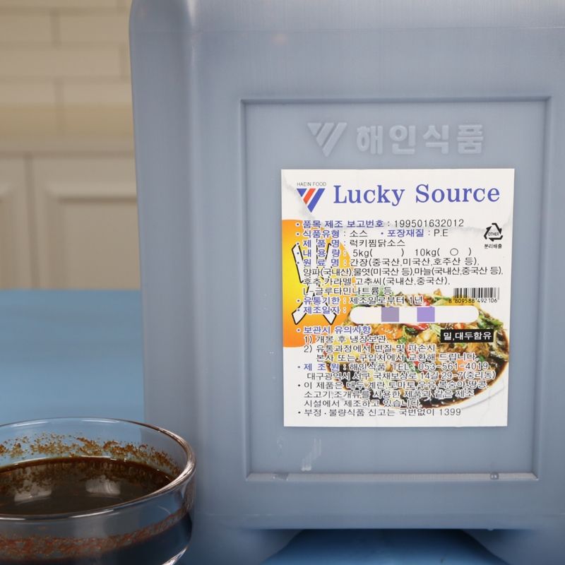 해인식품 럭키 찜닭소스 매운맛 10KG 찜닭양념 - 상세 이미지 2