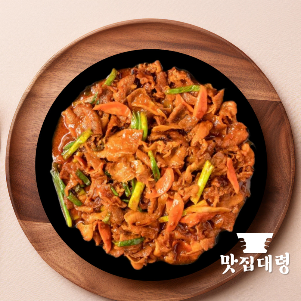 맛집대령 국내산 한돈 1등급 숯불양념 고추장 양념돼지 불고기 1.2kg 진공포장 제육볶음 - 메인 이미지