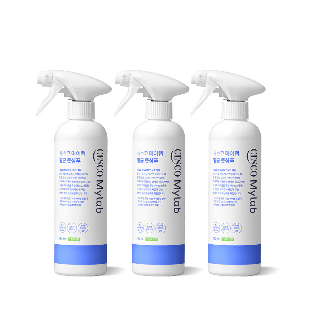 세스코몰 세스코 마이랩 항균 풋샴푸 490ml 3개