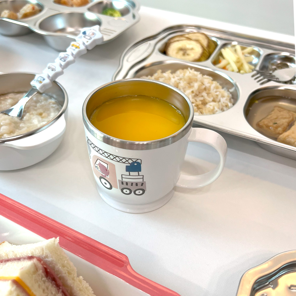 키즈 부릉 논슬립 핸들 스텐컵 어린이집 유치원 아기물컵 양치 우유 물컵 자동차 한손컵 이미지 7