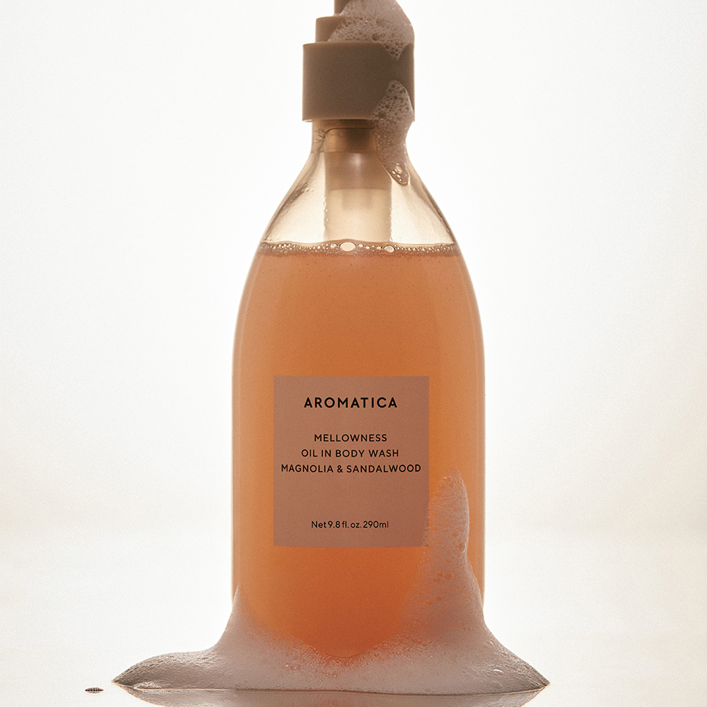아로마티카 멜로우니스 오일 인 바디워시 매그놀리아 & 샌달우드 290ML 이미지 3