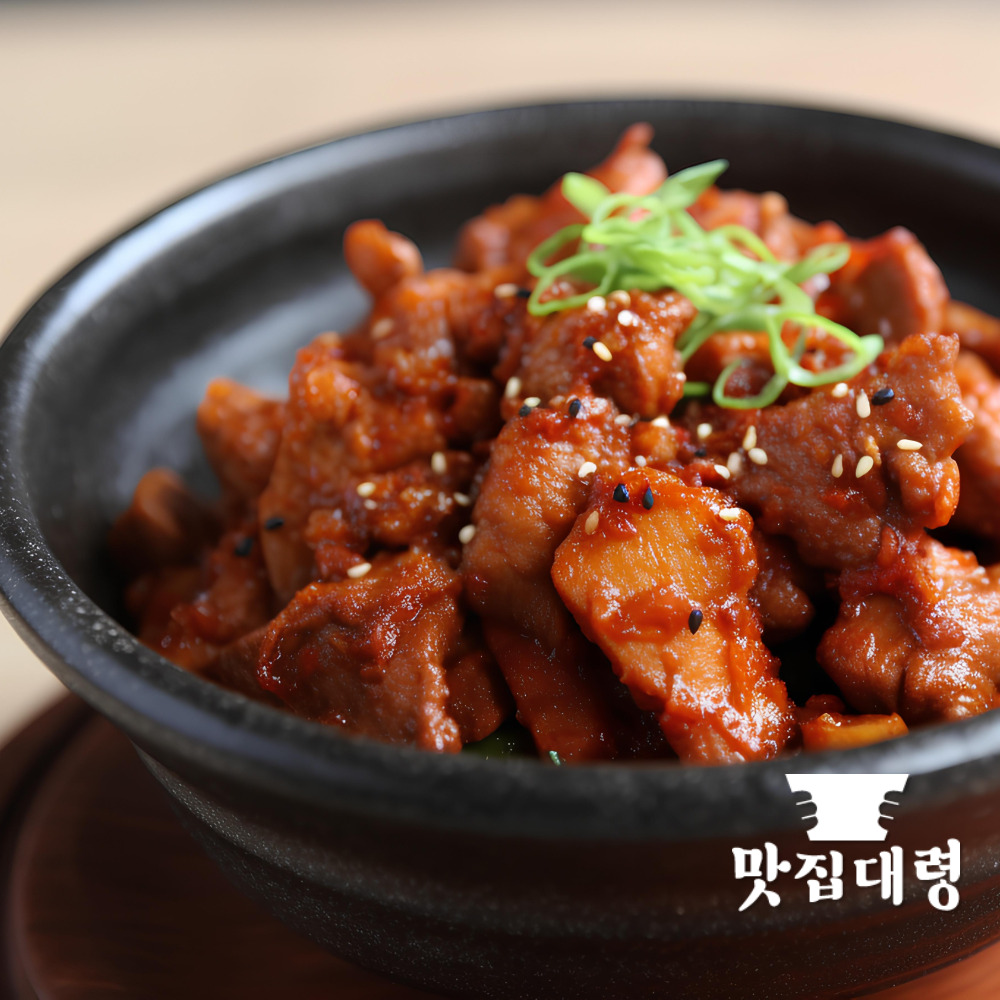 맛집대령 국내산 한돈 1등급 숯불양념 고추장 양념돼지 불고기 1.2kg 진공포장 제육볶음 - 상세 이미지 5
