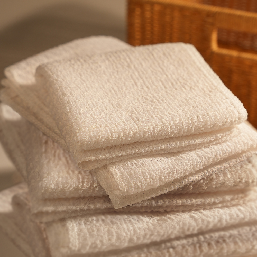 [2개] 나드 저자극 한지 샤워타올