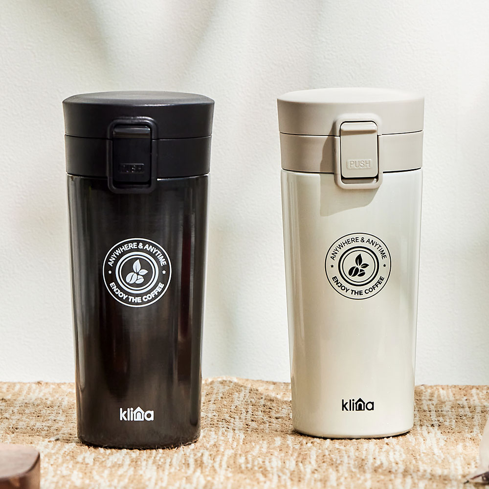 1+1 클리나 보온보냉 스텐 원터치 텀블러 350ml - 상세 이미지 3