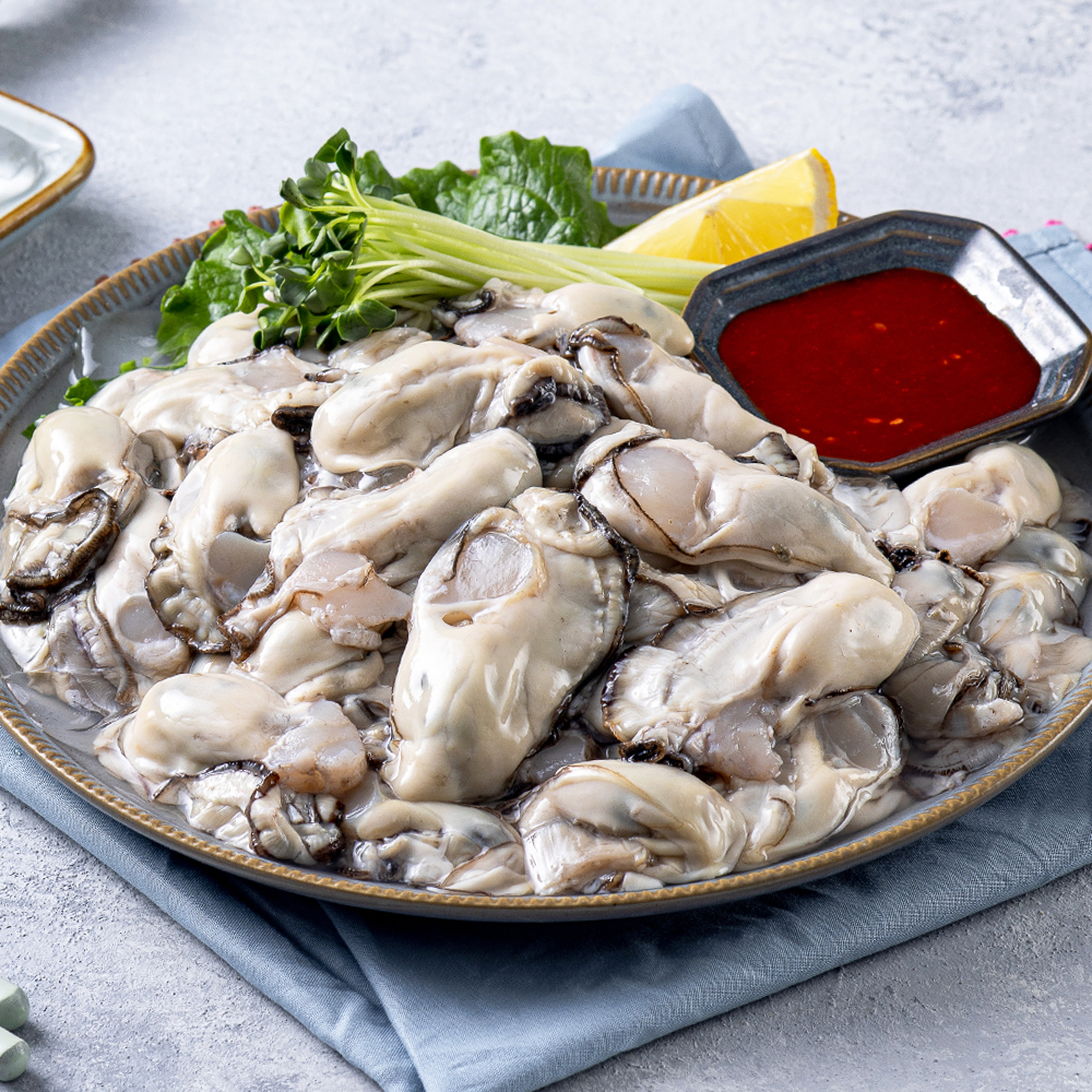 당일채취 싱싱한 제철 통영 생굴 깐굴 1kg - 상품 이미지