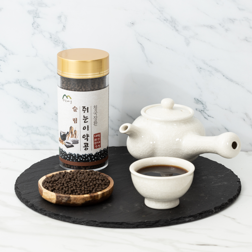 산촌마을 슬림 쥐눈이콩 청국장환 250g 6+2통(4개월분) 노폐물 독소제거 다이어트 한약 - 상세 이미지 2