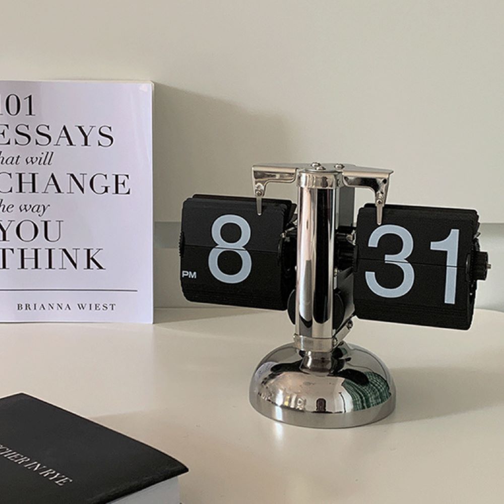 부이 아날로그 플립 시계 탁상형 감성 인테리어 레트로 소품