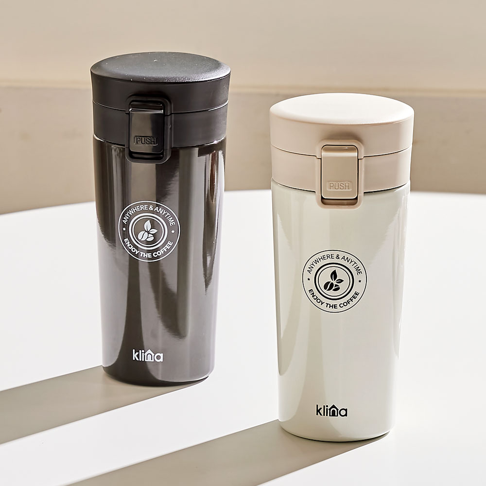 1+1 클리나 보온보냉 스텐 원터치 텀블러 350ml - 상세 이미지 4