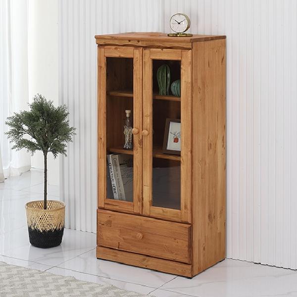 원목 유리 장식장 미니 서랍 장식장 인테리어 장식장 거실 유리장