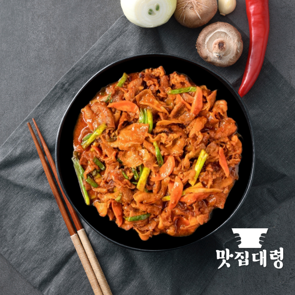 맛집대령 국내산 한돈 1등급 숯불양념 고추장 양념돼지 불고기 1.2kg 진공포장 제육볶음 이미지 7