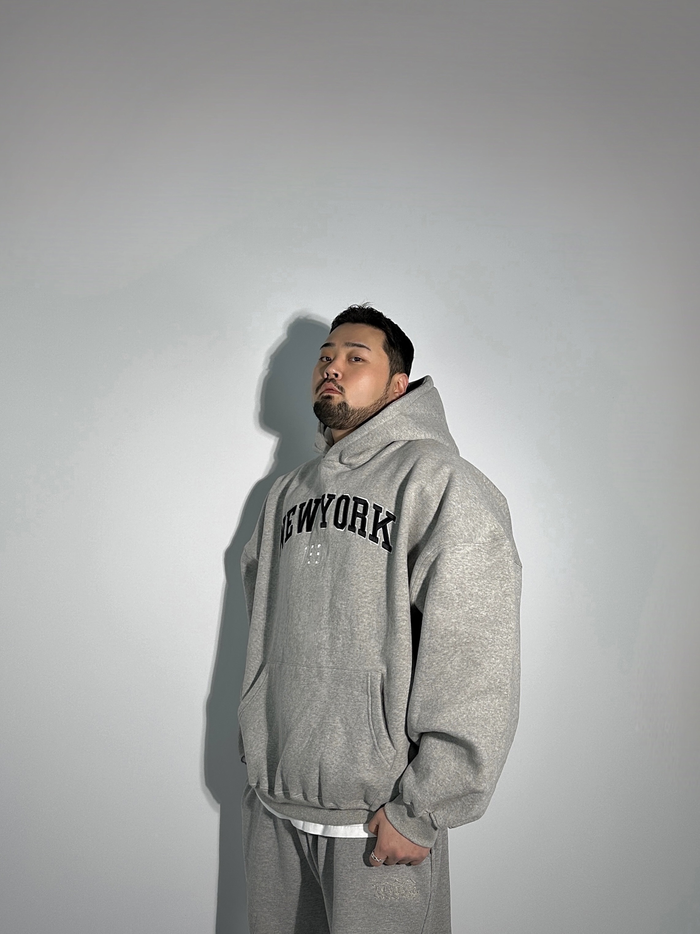 199X NY 기모 후드티 4COLOR 빅사이즈 상의 오버핏 에이오알닷 - 상세 이미지 5