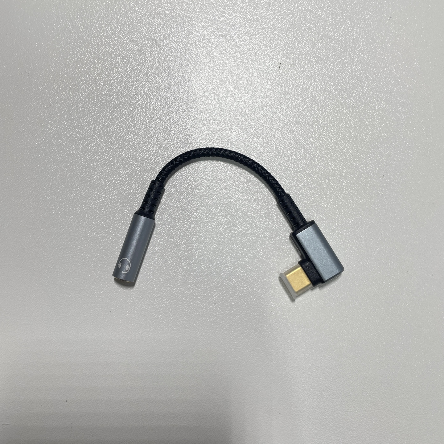 AUXtoC Cto3.5 ㄱ자 3.5mm 이어폰연결잭 C타입 이어폰 젠더 - 상세 이미지 4