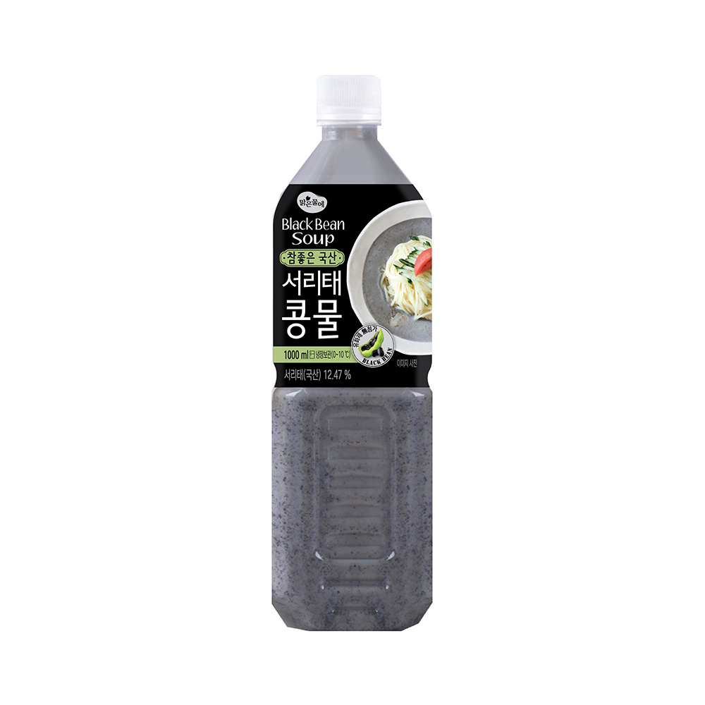 맑은물에 참좋은 국산 서리태 콩물 1L : 맑은물에홀딩스