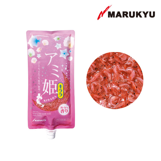 마루큐 아미히메 키라라 곤쟁이 크릴 반짝이 대용량 집어제 600g 빙어 카고 미끼 - 상품 이미지