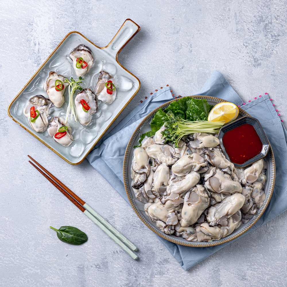 당일채취 싱싱한 제철 통영 생굴 깐굴 1kg - 상세 이미지 4