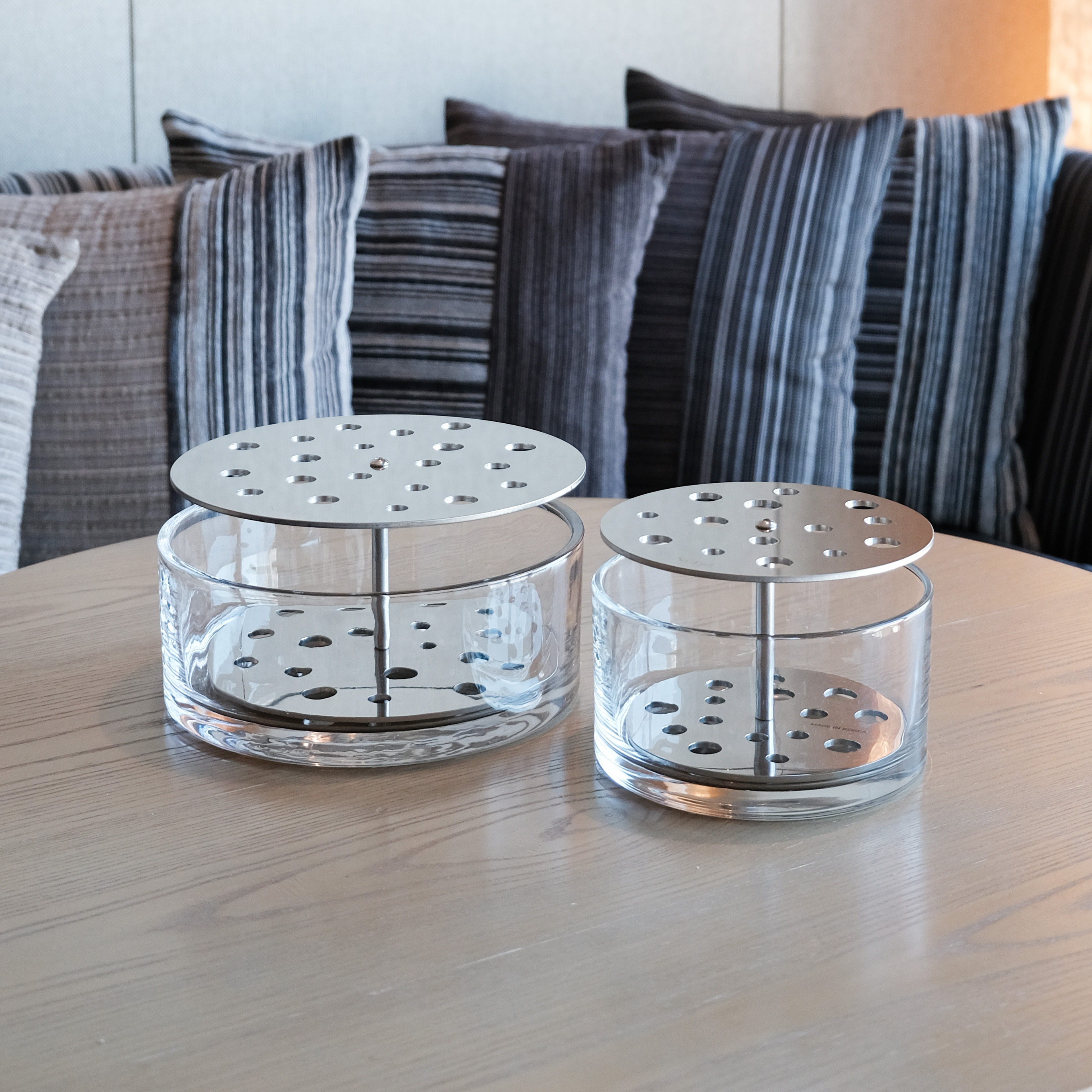 네르하 이케바나 화병 이케바나롱 대형 유리 꽃꽂이 화병 꽃병