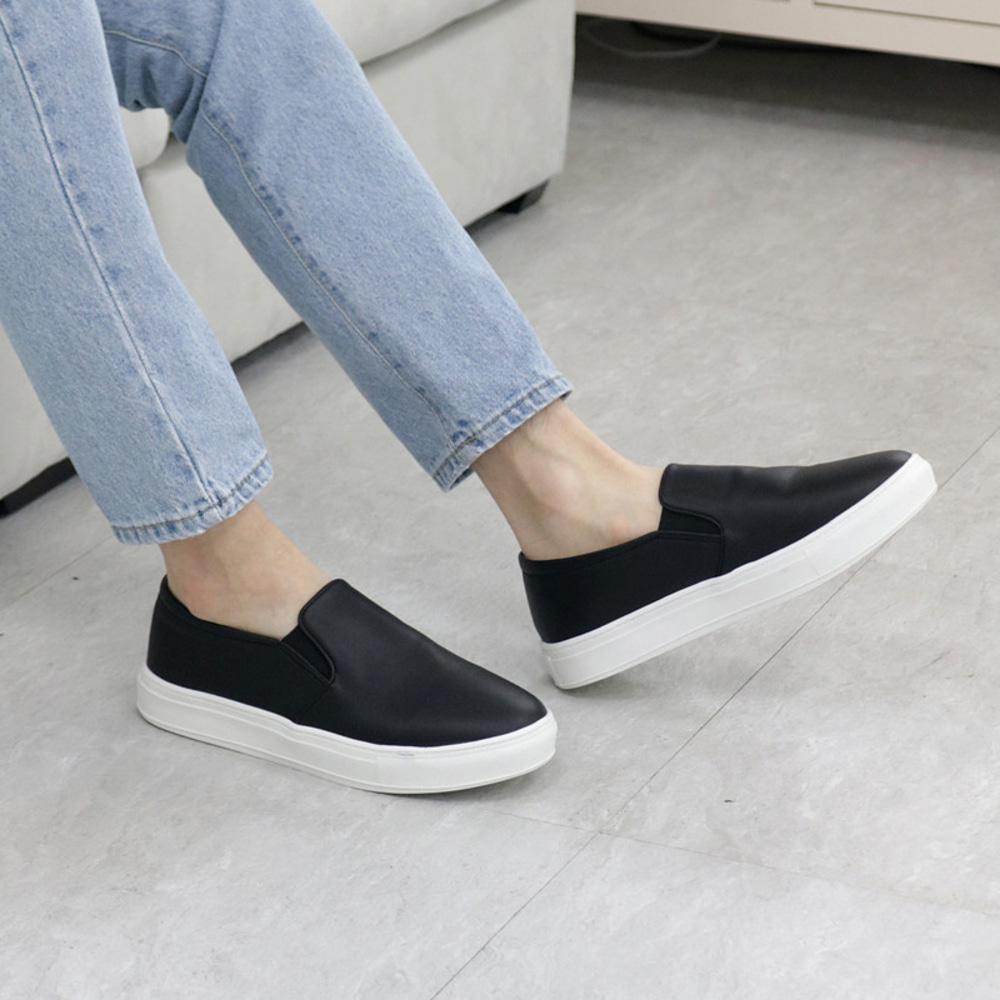 남자 쉬로라 3CM 키높이 슬립온 스니커즈 신발 250-280 - 상세 이미지 4
