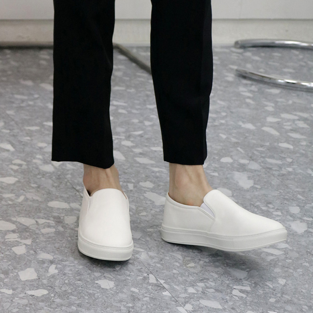 남자 쉬로라 3CM 키높이 슬립온 스니커즈 신발 250-280 - 상세 이미지 5
