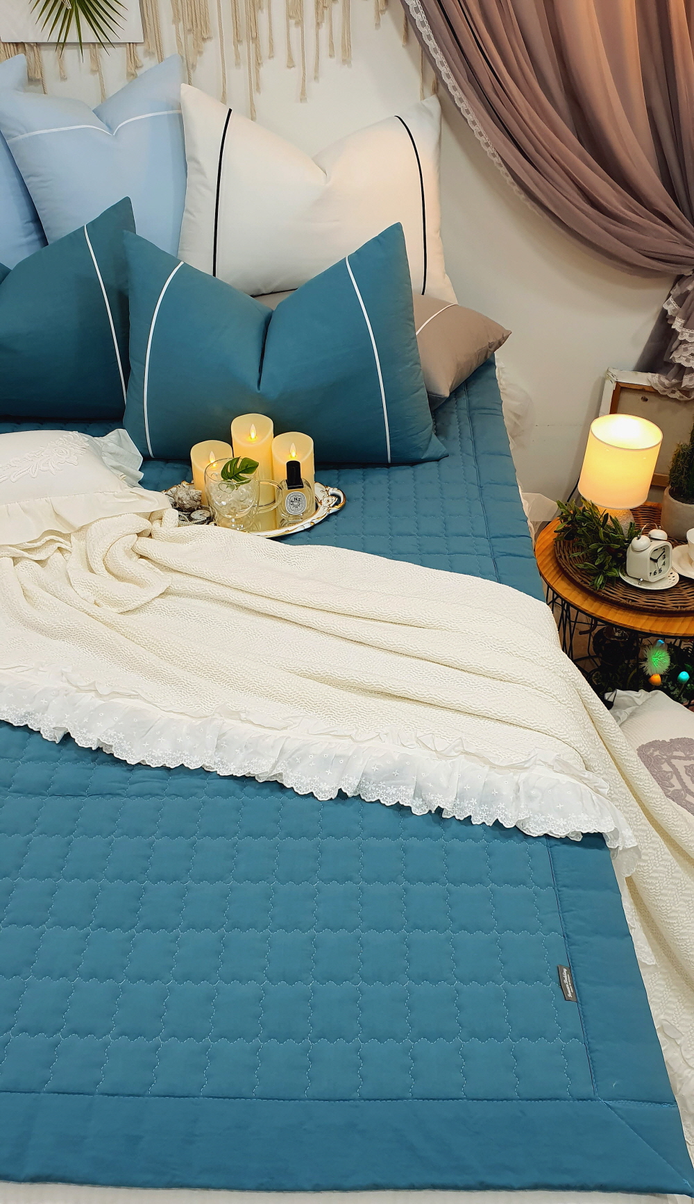 패밀리침대패드 라지킹패드 이스턴킹 이불깔개 고밀도