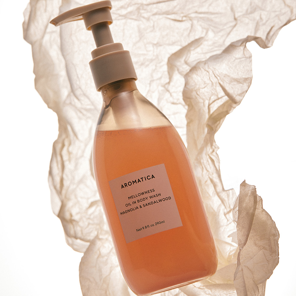 아로마티카 멜로우니스 오일 인 바디워시 매그놀리아 & 샌달우드 290ML 이미지 2