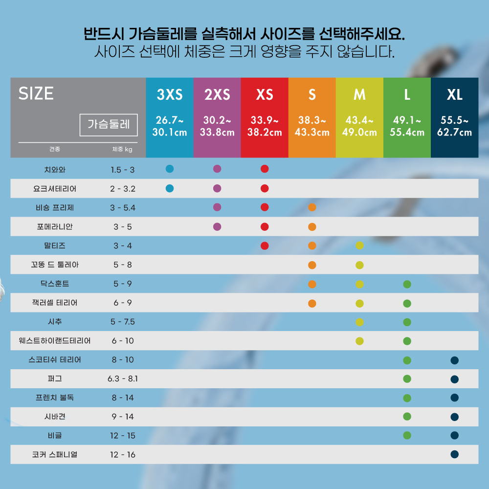 스위스 큘리 시그니쳐 하네스 스카이블루