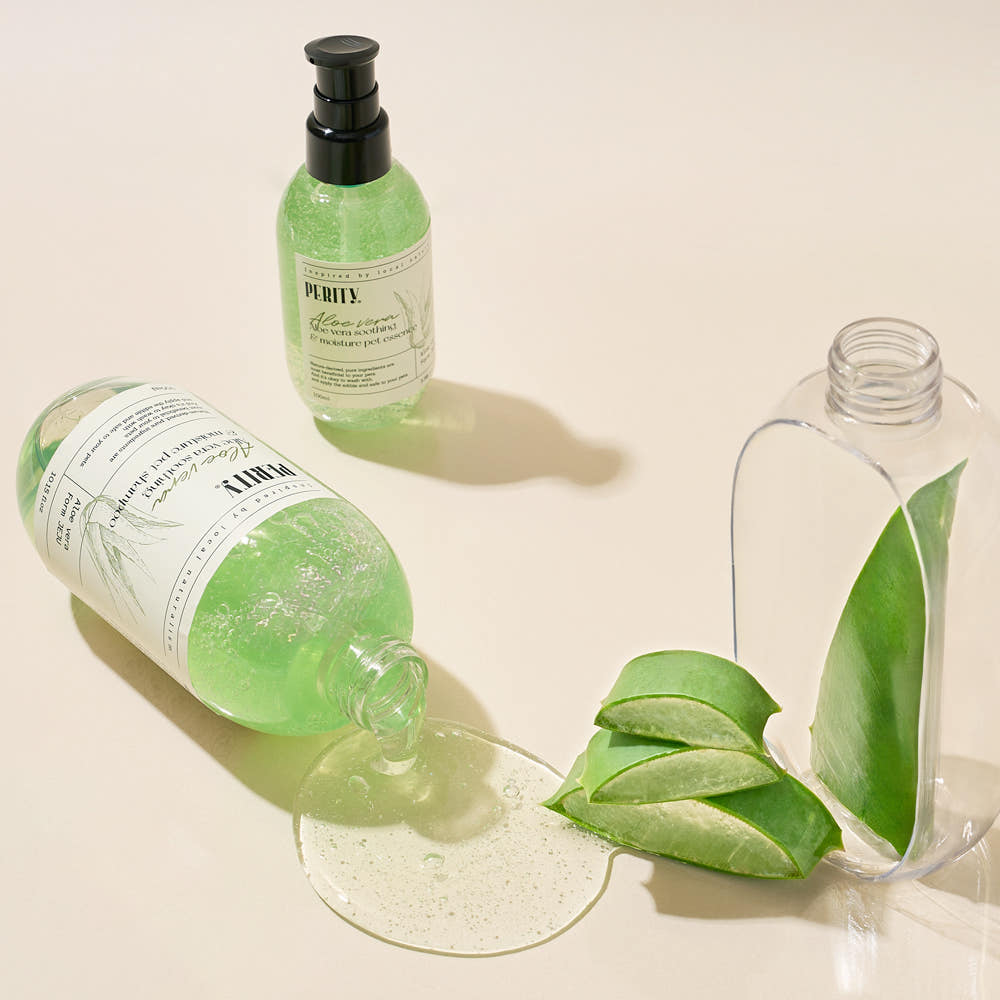 유기농 알로에 샴푸 패키지 이미지