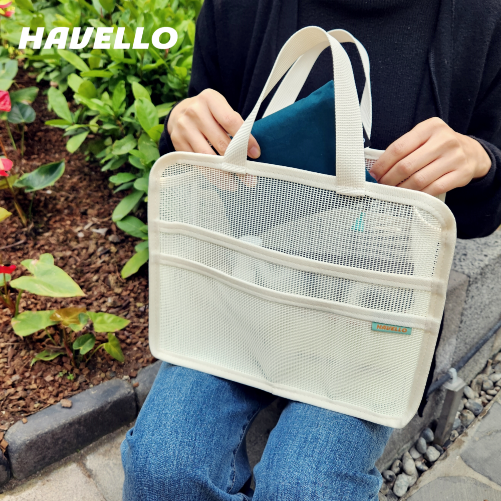 하벨로 수영가방 목욕 가방 수영장 메쉬 수영복 메쉬백 비치백