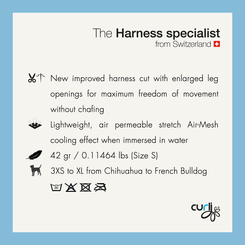 스위스 큘리 시그니쳐 하네스 스카이블루