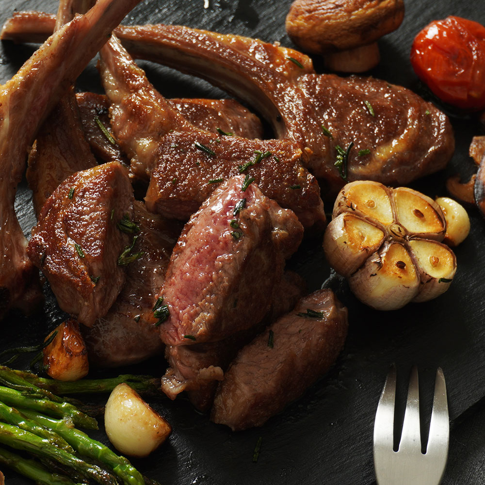 호주산 양갈비 프랜치랙 스테이크 양고기 구이 글램핑 바베큐 파티 맛집 시즈닝포함 730g