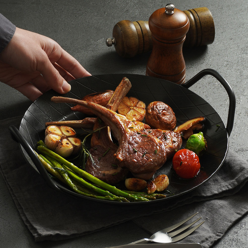 호주산 양갈비 프랜치랙 스테이크 양고기 구이 글램핑 바베큐 파티 맛집 시즈닝포함 730g