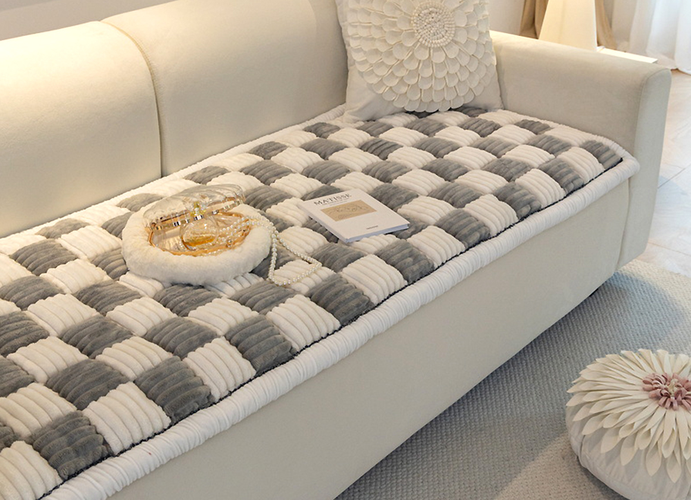 겨울 두꺼운 돌 쇼파패드 흙 소파매트 누빔 미끄럼방지 토퍼 깔개 방석 에스닉 60x160