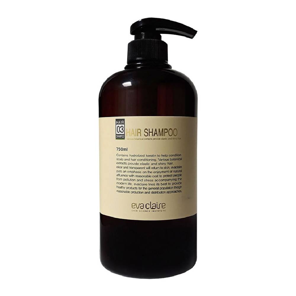 에바끌레르 03 하이드롤라이즈드케라틴 헤어오일샴푸 750ml 이미지 4