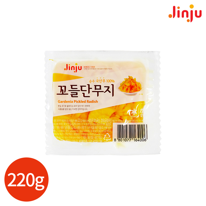 진주 꼬들 단무지 220g x 3개 : CLICKMALL