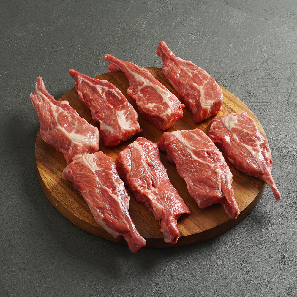 호주산 양갈비 숄더랙 스테이크 양고기 구이 글램핑 바베큐 파티 맛집 시즈닝포함 950g