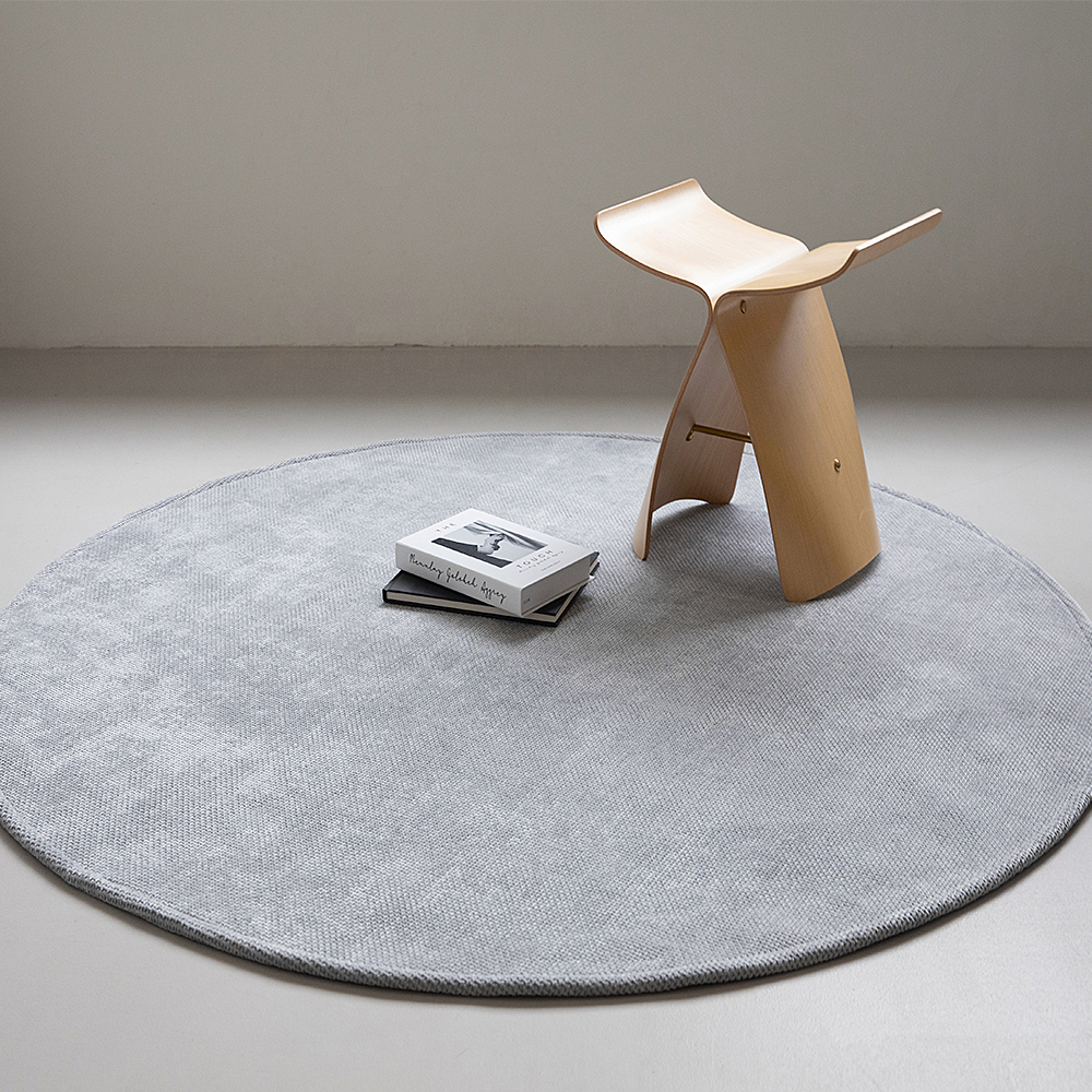 밀르 원형 러그 미니 카페트 원형 아이방 사계절 러그 원룸 150