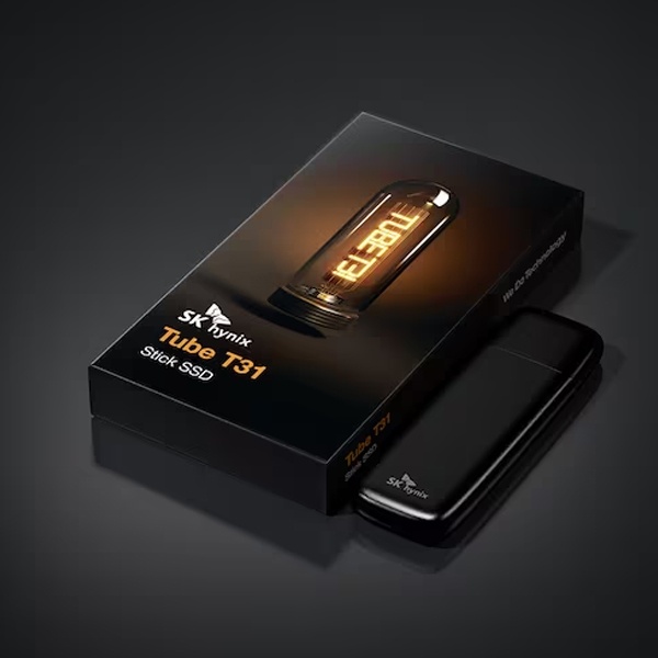 SK하이닉스 Tube T31 Stick 외장SSD D램탑재 + 스틱형 1TB, 블랙
