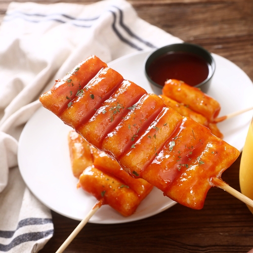 쌀 떡꼬치 1.3kg (130g x 10ea) 분식 휴게소간식 간편조리 - 상품 이미지