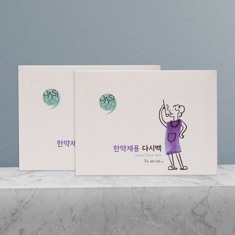 한약재용 다시백 7매X2팩 육수망 국물백 국물용팩 거름망 육수거름망 국물망 걸음망 - 상품 이미지